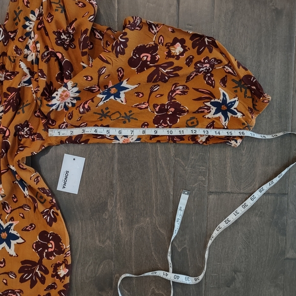 Sonoma Floral Print Square Neck Peasant Blouse NWT - Picture 12 of 12